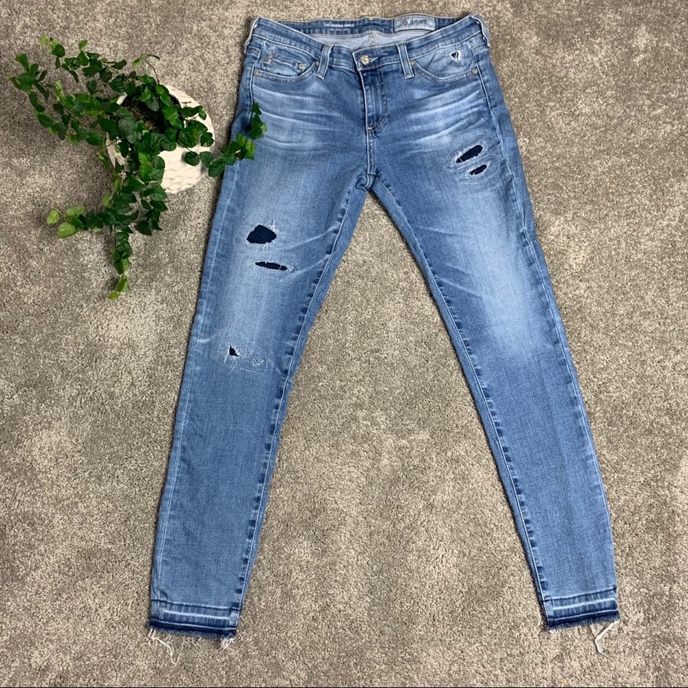 AG The legging Ankle Supper Skinny Ankle Distress